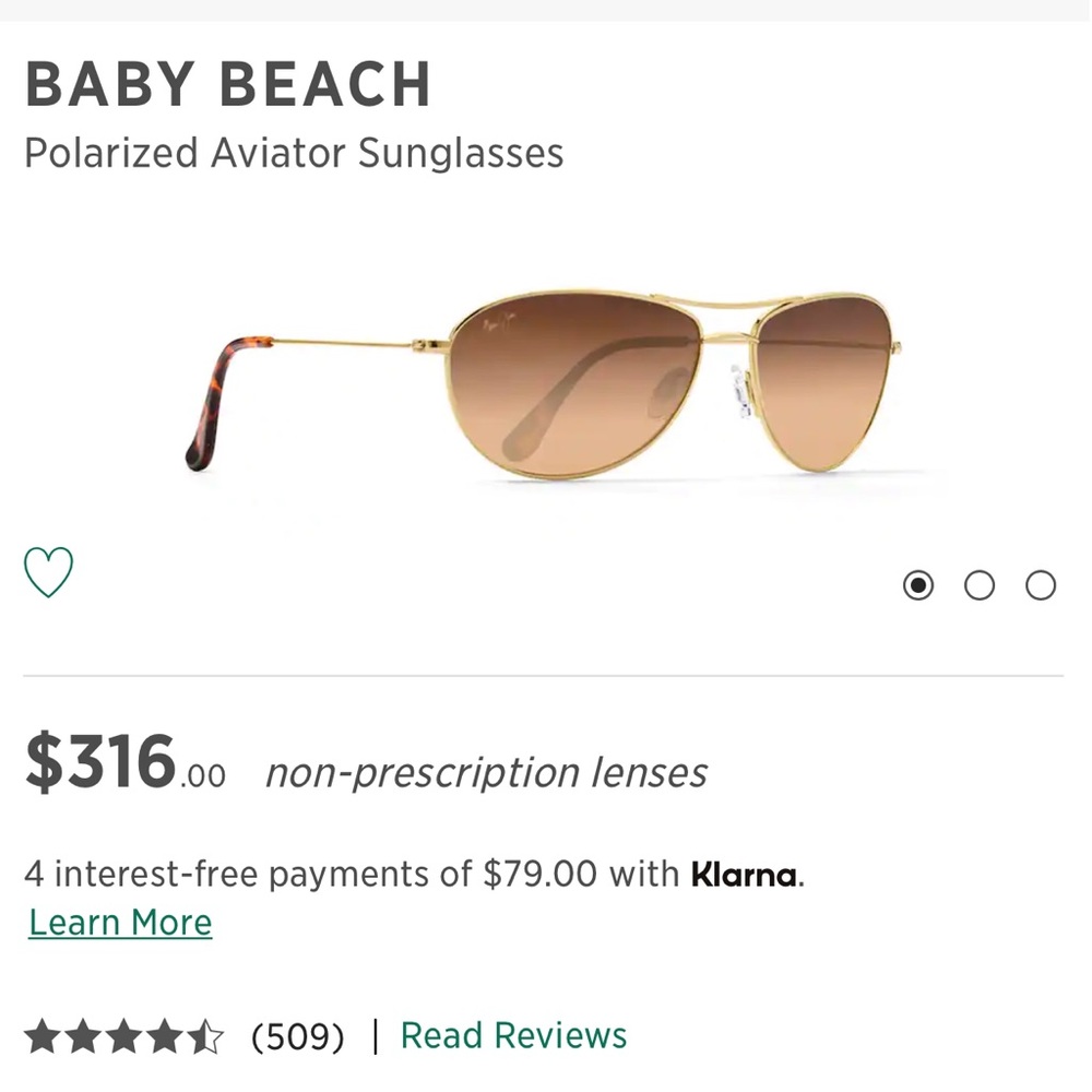 MAUI JIM BABY BEACH POLARIZED SUNGLASSES